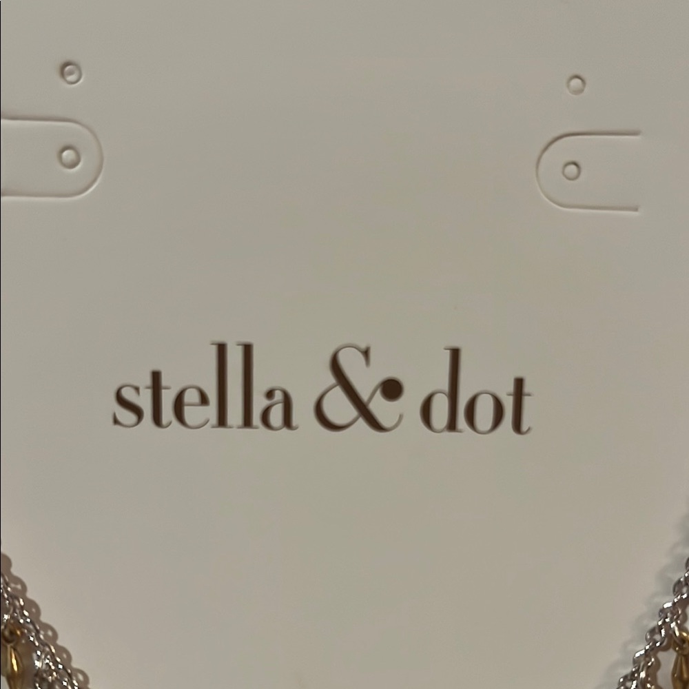 Stella & Dot Gold and Silver Vintage-Inspired Necklace - Picture 2 of 11